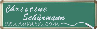 Christine Schürmann Visitenkarte
